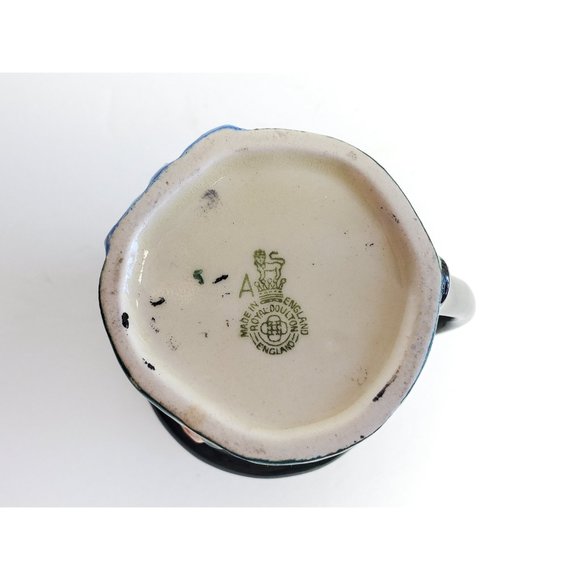 Royal Doulton 1950s Mr. Micawber MiniToby Mug Jug, Vintage Ceramic Character Jug - Picture 9 of 9